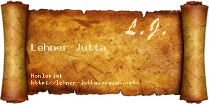 Lehner Jutta névjegykártya